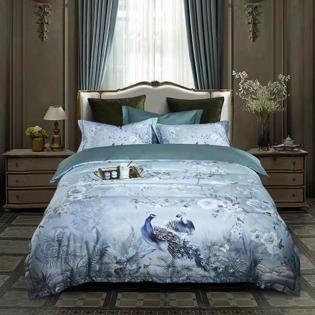 Dreamland Dyne Sett – 500 TC Egyptisk Bomull med Blomsterfugl Design | Luvikno