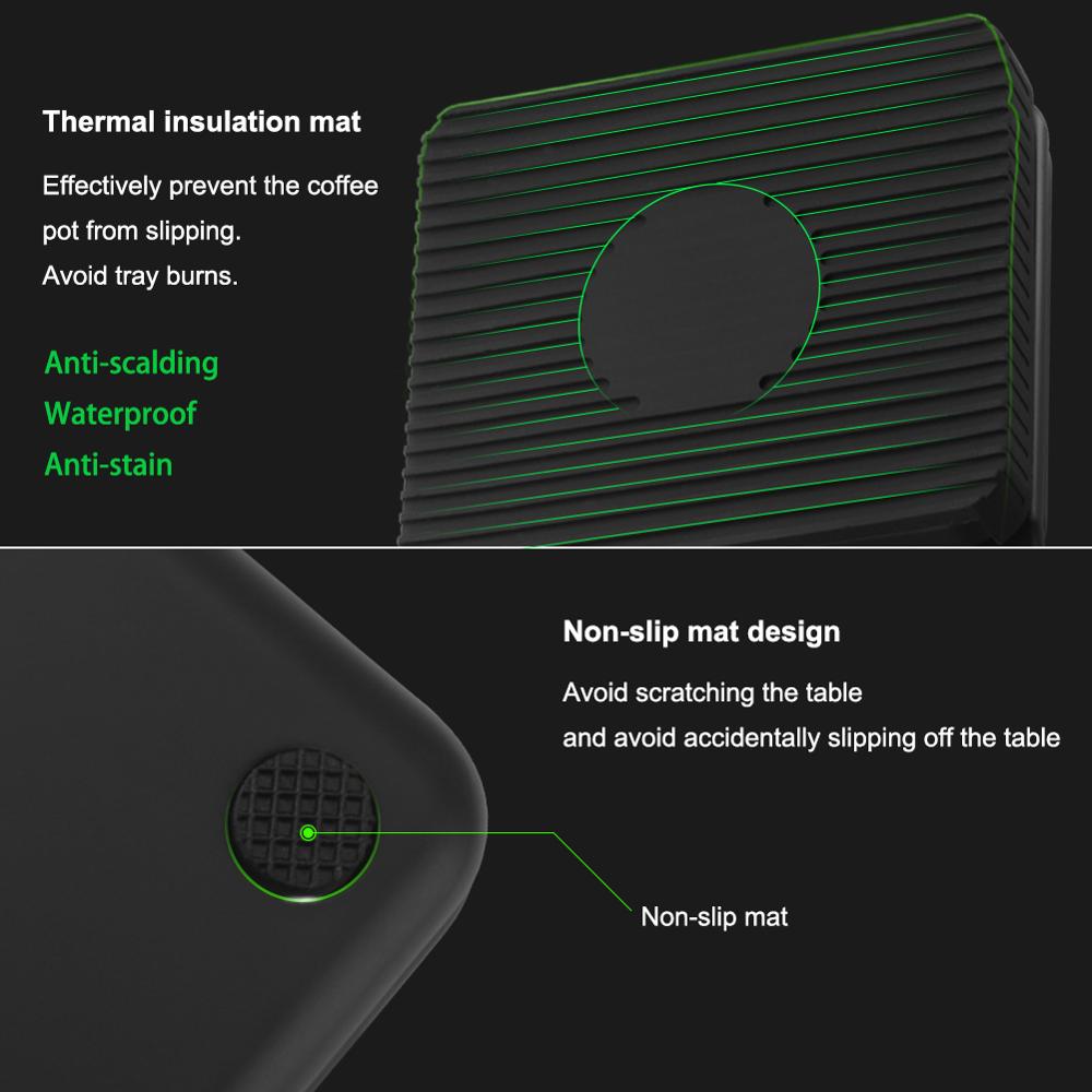 Drip Coffee Scale W/ Timer Portable Elektronisk Digital Kjøkkenvekt | Luvikno