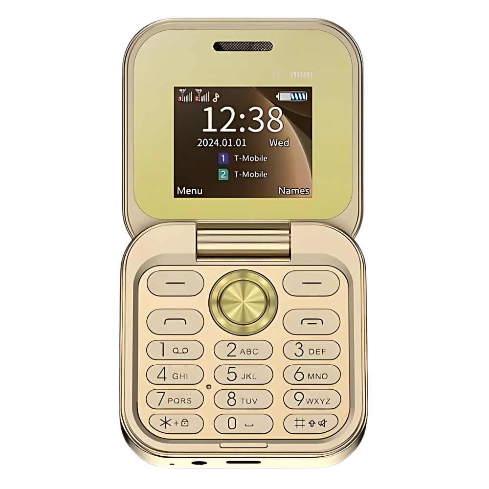 Luvikno | Dual Sim Liten Fliptelefon