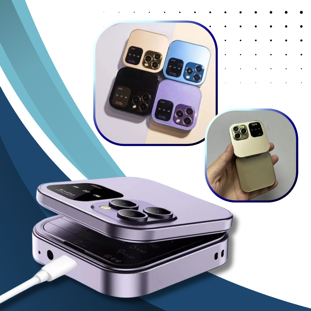 Luvikno | Dual Sim Liten Fliptelefon