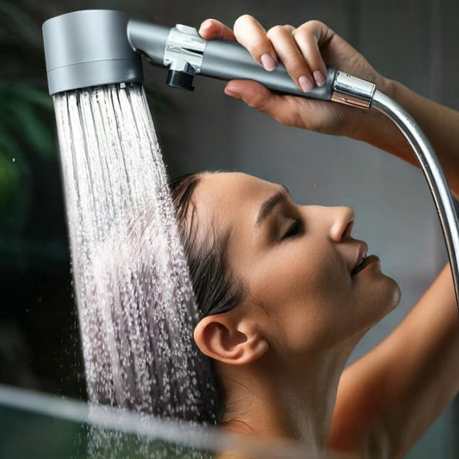 PowerStraal Dusjhode med Filter og 3 Justerbare Sprayalternativer | Luvikno