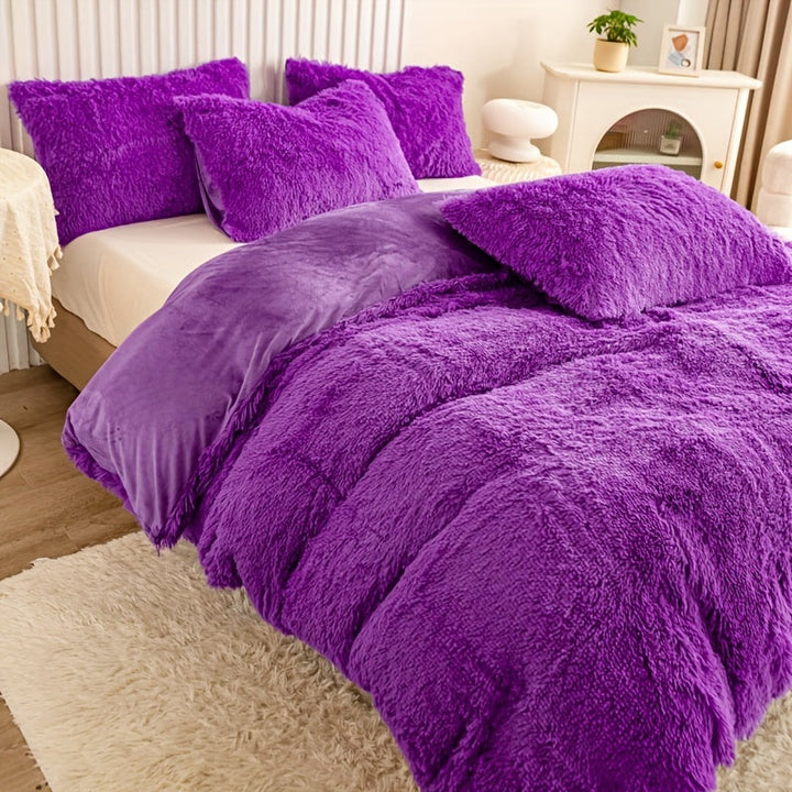 Luvikno | Ultra Soft Plush Duvet Cover Set with Zipper - Luksus & Komfort