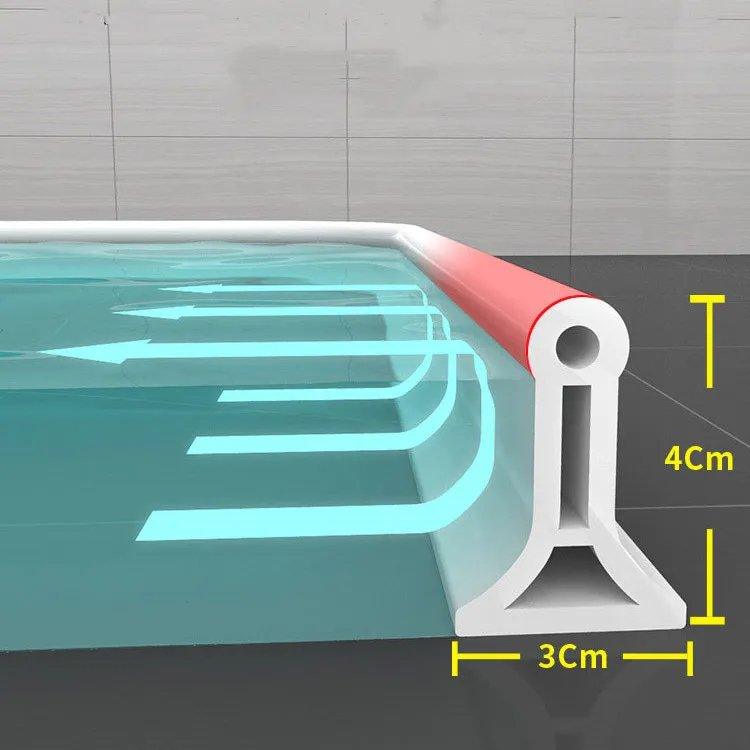 Luvikno | FlexiSeal Dusjkant — Ikke flere våte gulv og frustrasjon på badet, hold deg tørr – helt stressfri installasjon!
