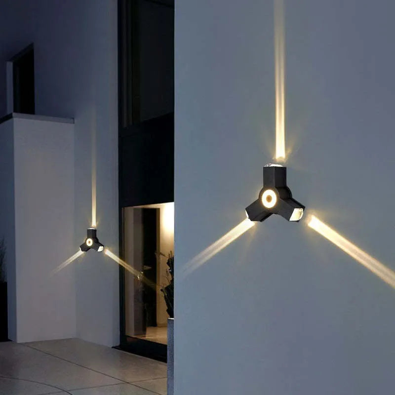 Vegglampe Moderne Akryl Utendørs LED-lampe Luvikno