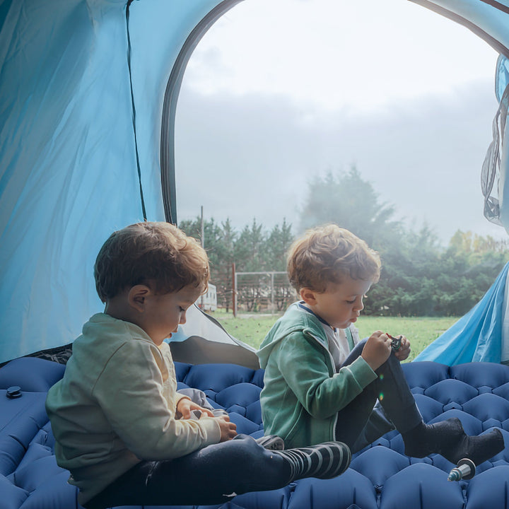 Sovematte camping matte fotpumpe | Luvikno