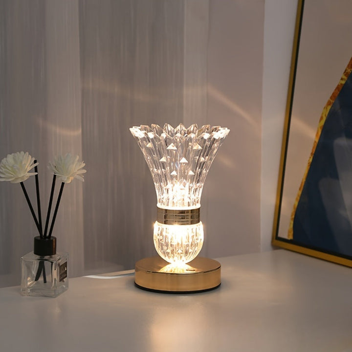 VaseLight - LED Krystall Bordlampe med Dimmbar Atmosfære Luvikno