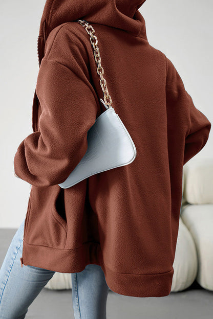 Luvik | Rento neule kardigan hupparilla