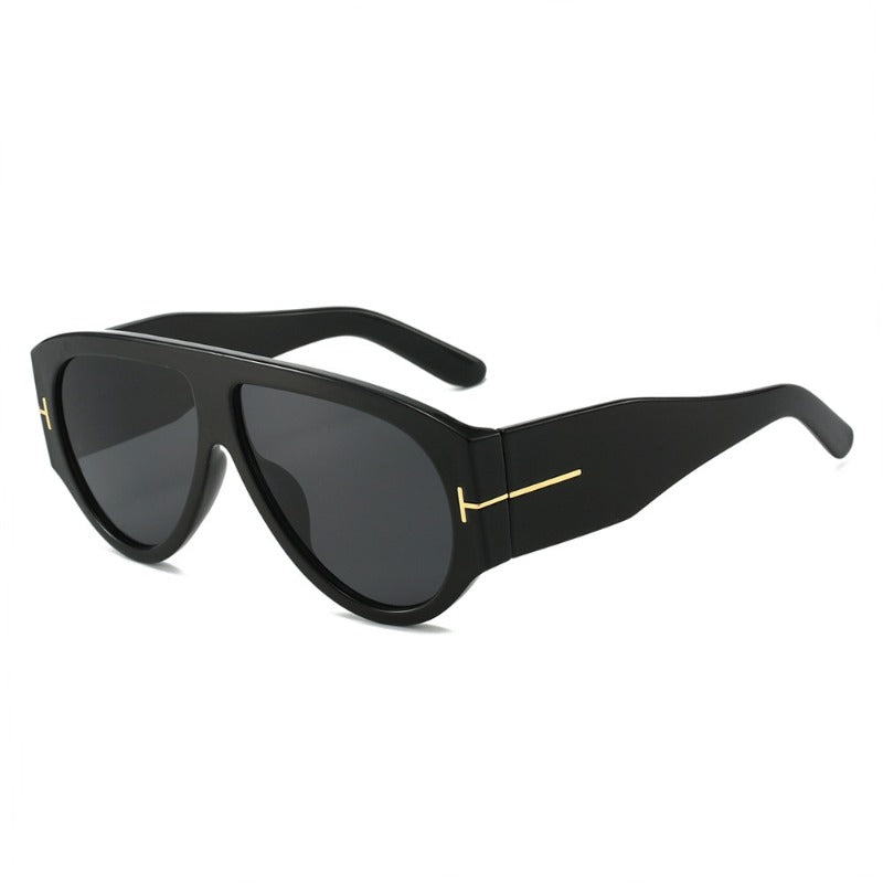 Oversized UV400 Aviator Solbriller Luvikno