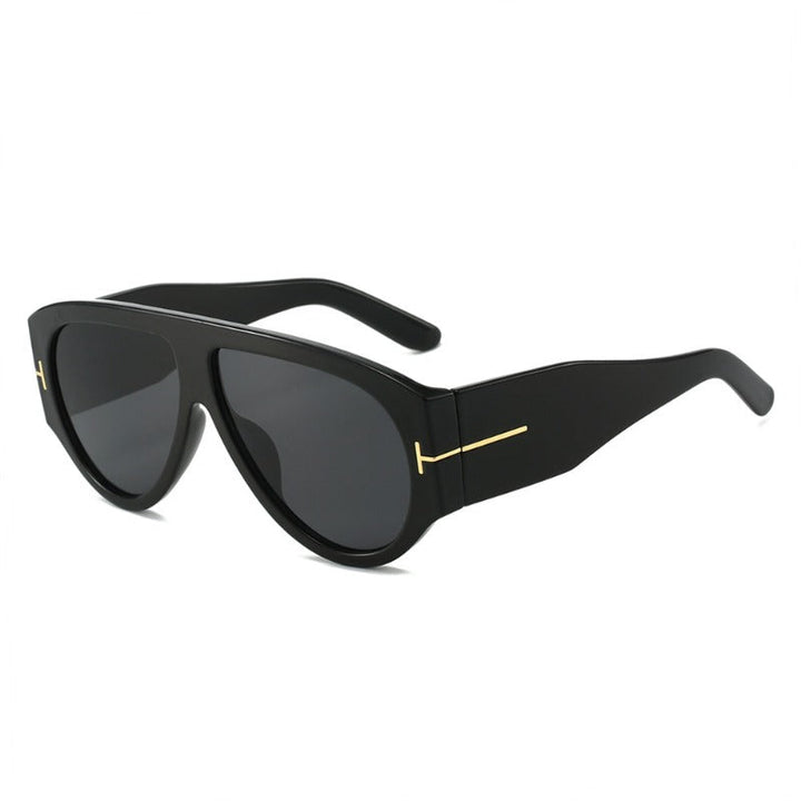 Oversized UV400 Aviator Solbriller Luvikno