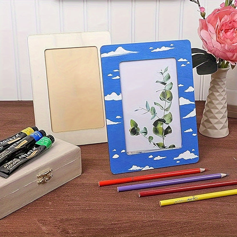 CreativeFrame – Sett med 10 DIY fotorammer Wood Luvikno