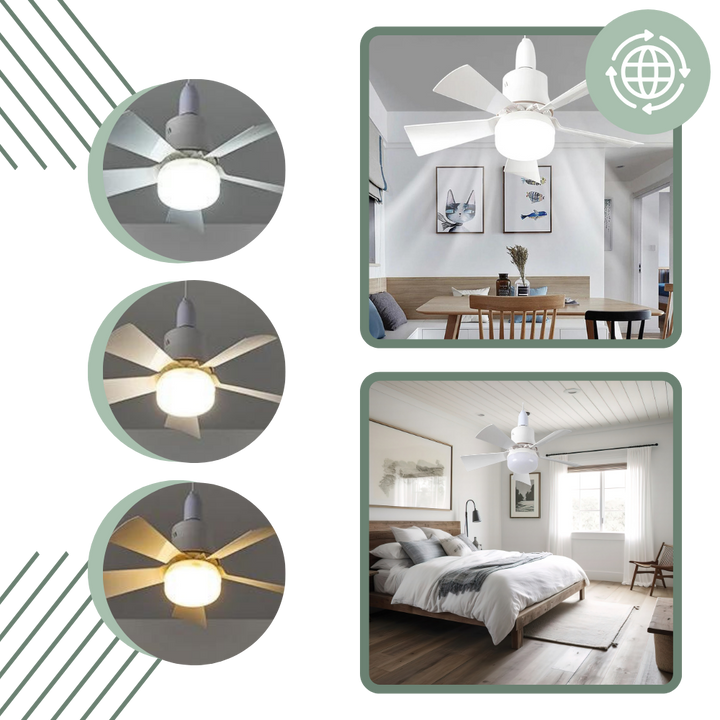E27 Socket Fan Light | Luvikno