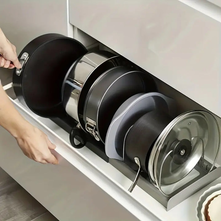 NeatStack Kjøkkenutstyr Organizer Justerbar Plassbesparende Oppbevaring | Luvikno