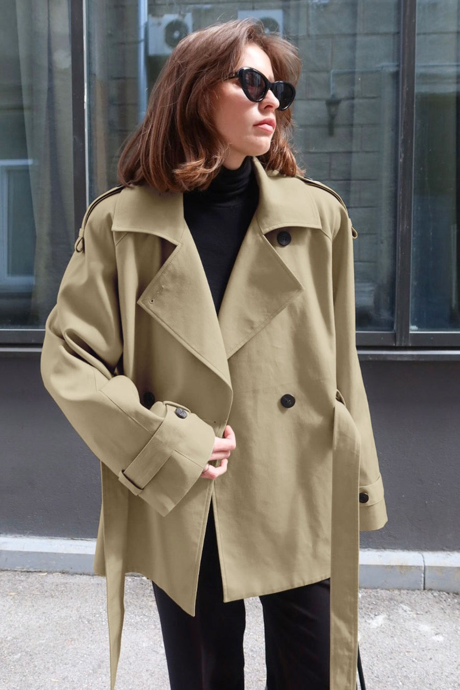 Luvik | Kaulukseton kihara istuvuus takki