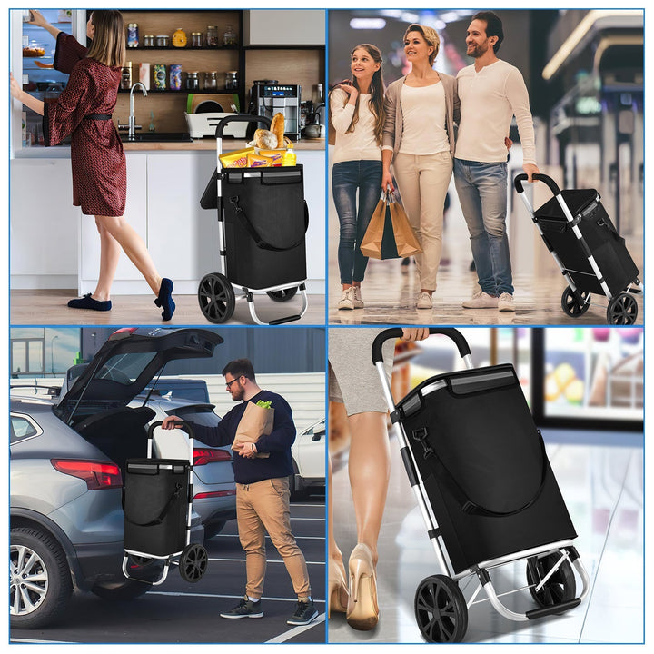 Shopping trolley shopping roller foldable 40L | Luvikno