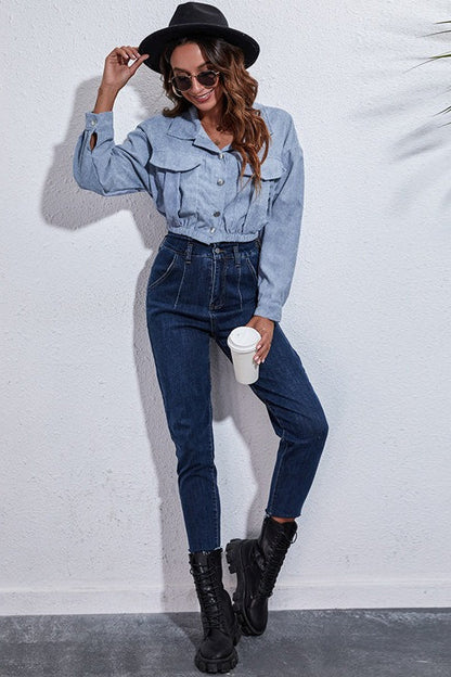 Luvik | Vyötärö Corduroy Takki