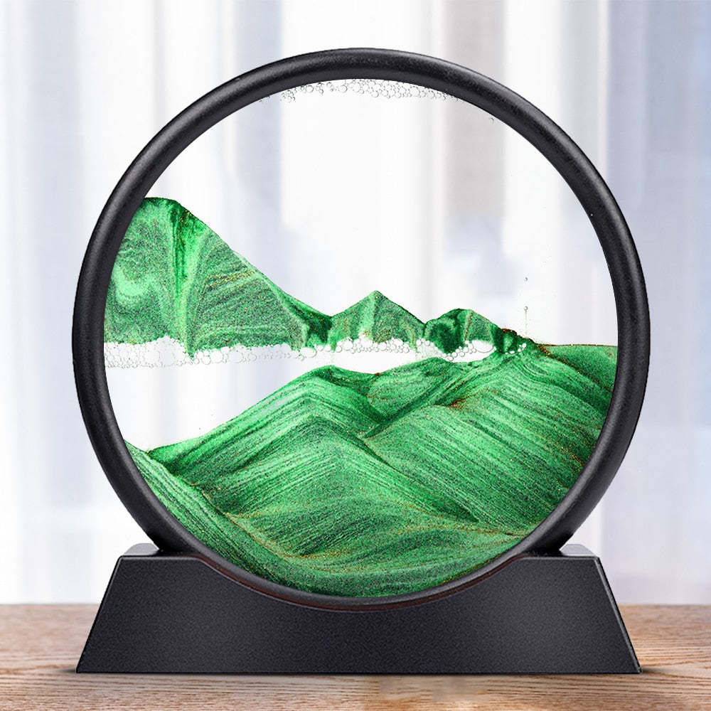 Landskap 3D Fra Dype Havtimeglass | luvikno