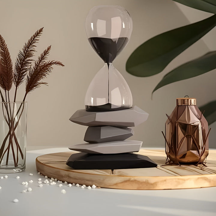Minimalist Timeglass – Tidøs & Dekorativ | Perfekt for Stue og Kontor | Luvikno
