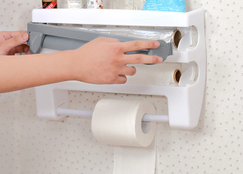 MultiFix 4-i-1 Kjøkkenrulleholder Luvikno
