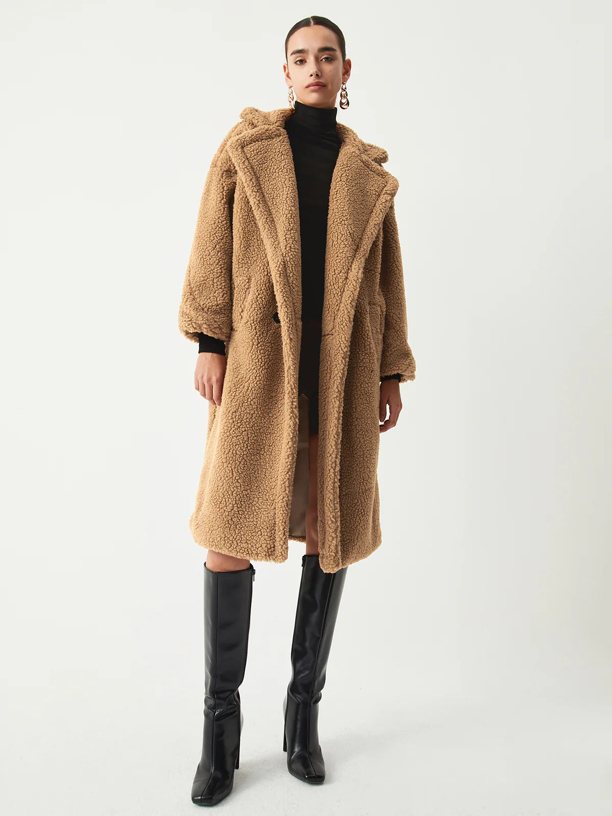 Luvik | Kaksois-tasku Flurry Pitkä Fleecetakki