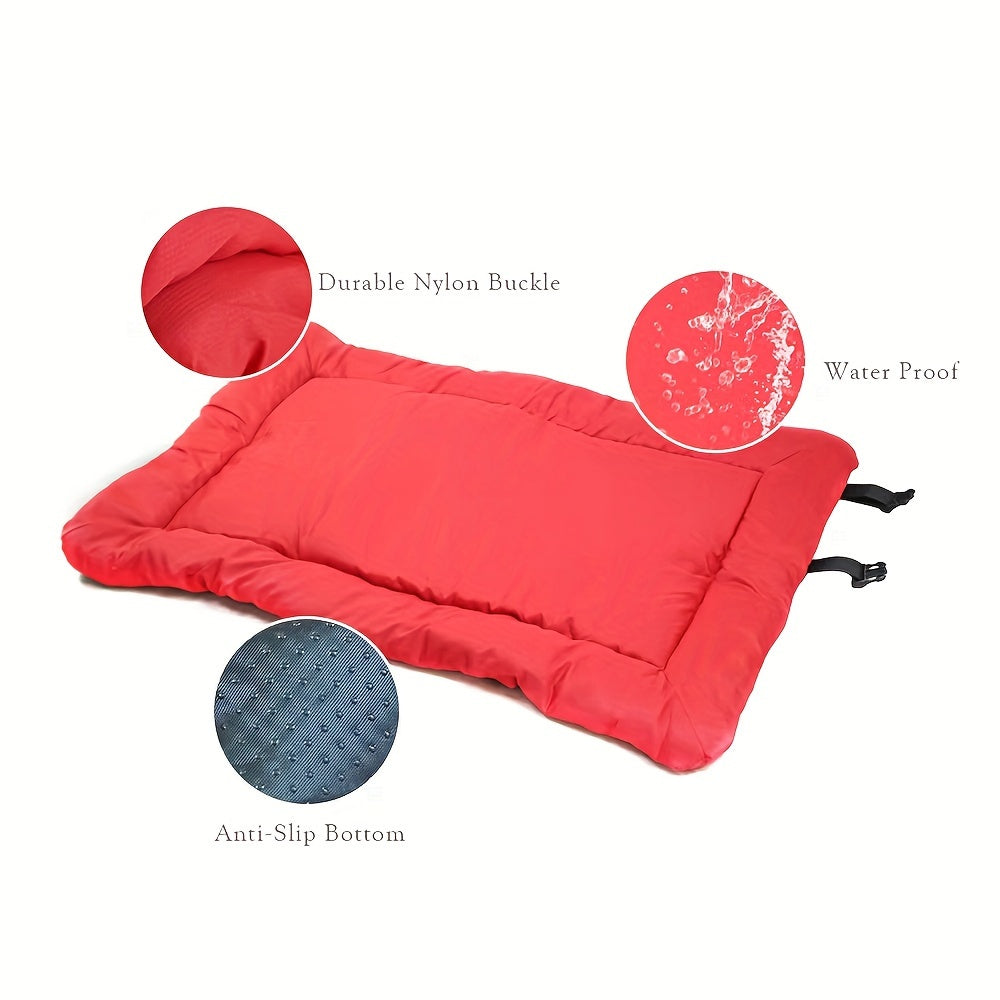 Luvikno | Folding Dog Mat TrekTail DryPad | Vanntett & Lettvektig | 90×60 cm | For Utendørs & Reiser