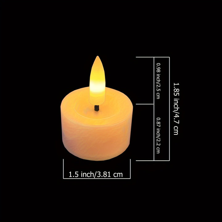 Luvikno | Sett med 6 flameløse telys med fjernkontroll - Flammende for koselige kvelder