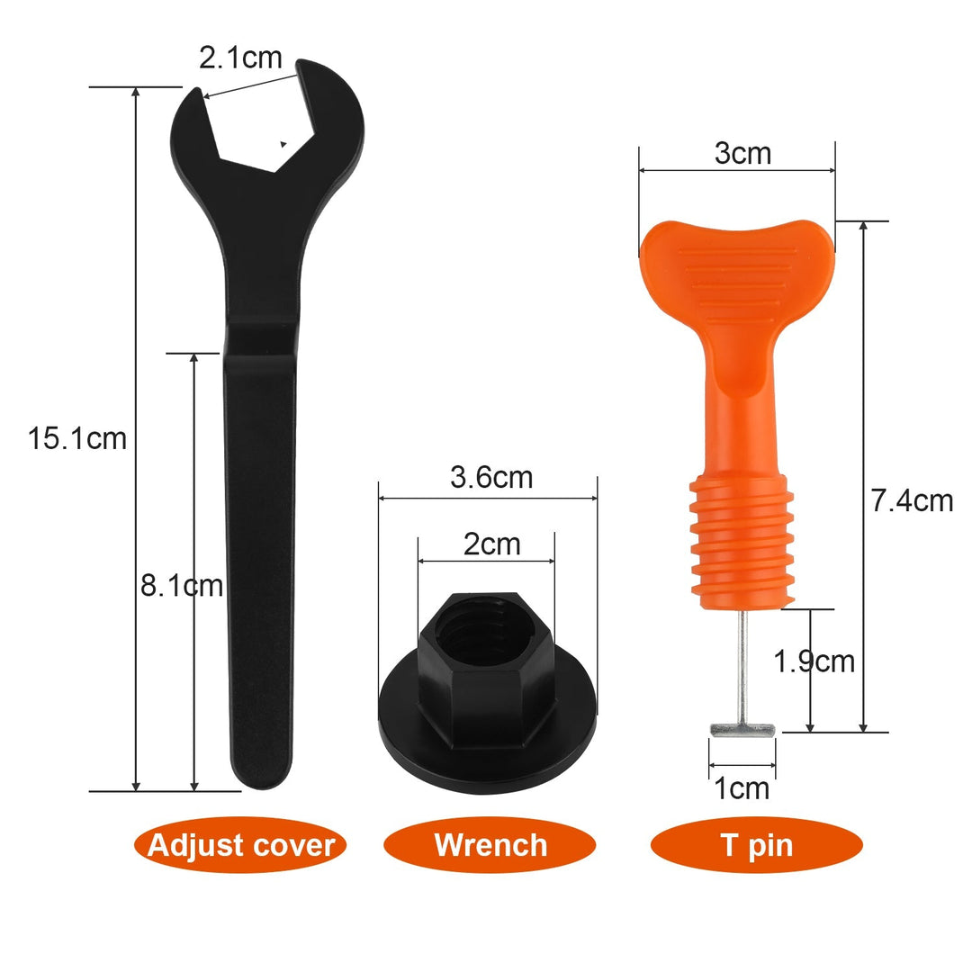 110/220 deler flisnivelleringssystem sett med 4PCS skiftenøkler | Luvikno