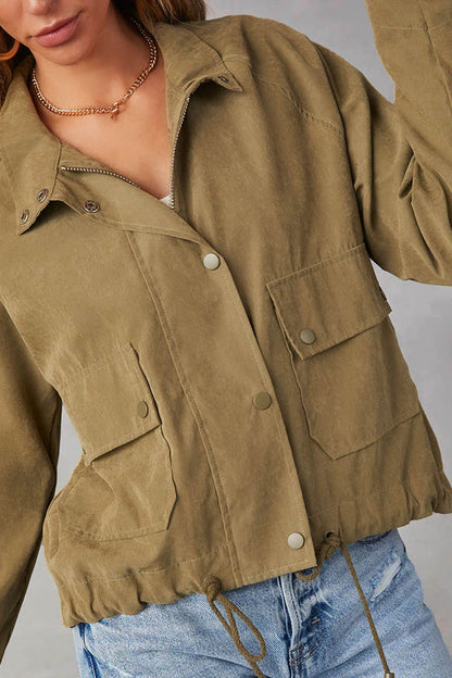 Luvik | ruudullinen Käänteet usea nappi kaksi taskua midi-takki