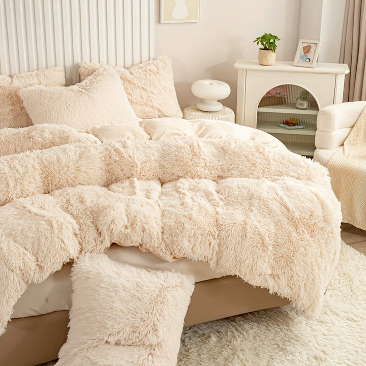 Luvikno | Ultra Soft Plush Duvet Cover Set with Zipper - Luksus & Komfort