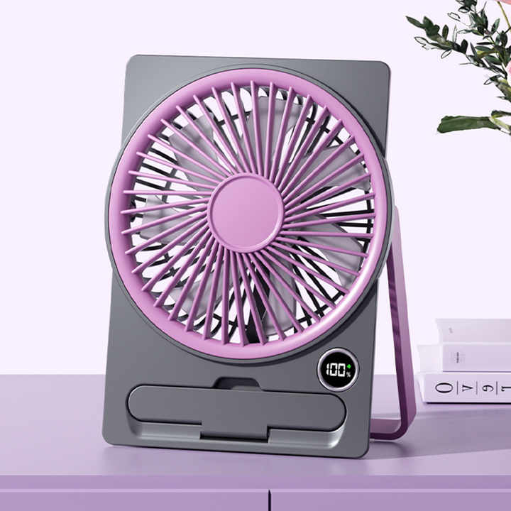 USB bærbar vifte med batteri – Stillegående og oppladbar | Luvikno
