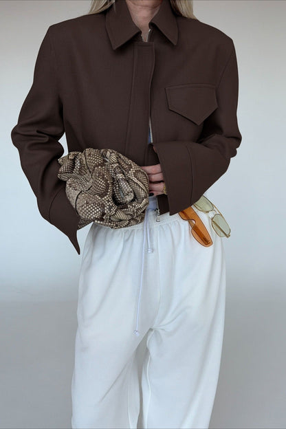 Luvik | Pituus Ruskea Vetoketjupusakka