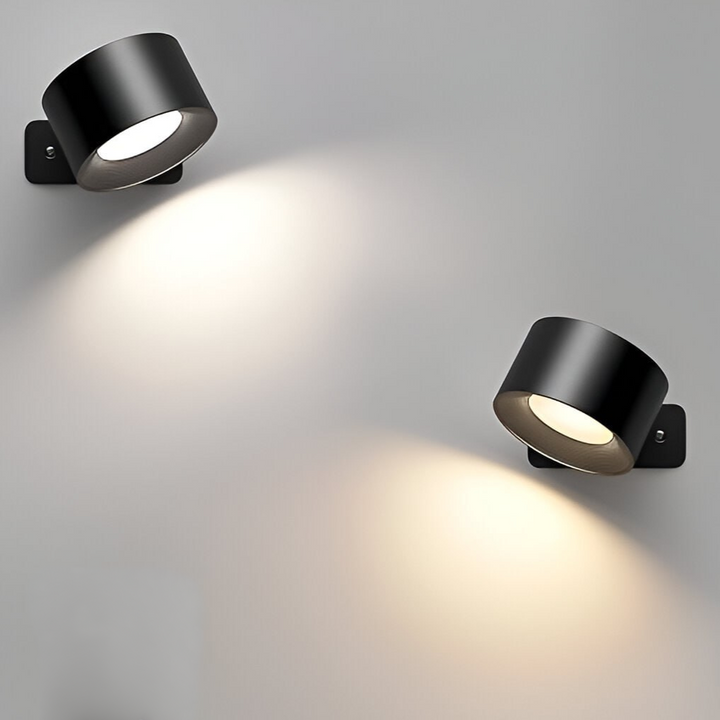 Luvikno | Spotlight Trådlampe - 360° Rotasjon, Dimmbar, Oppladbar Vegglampe