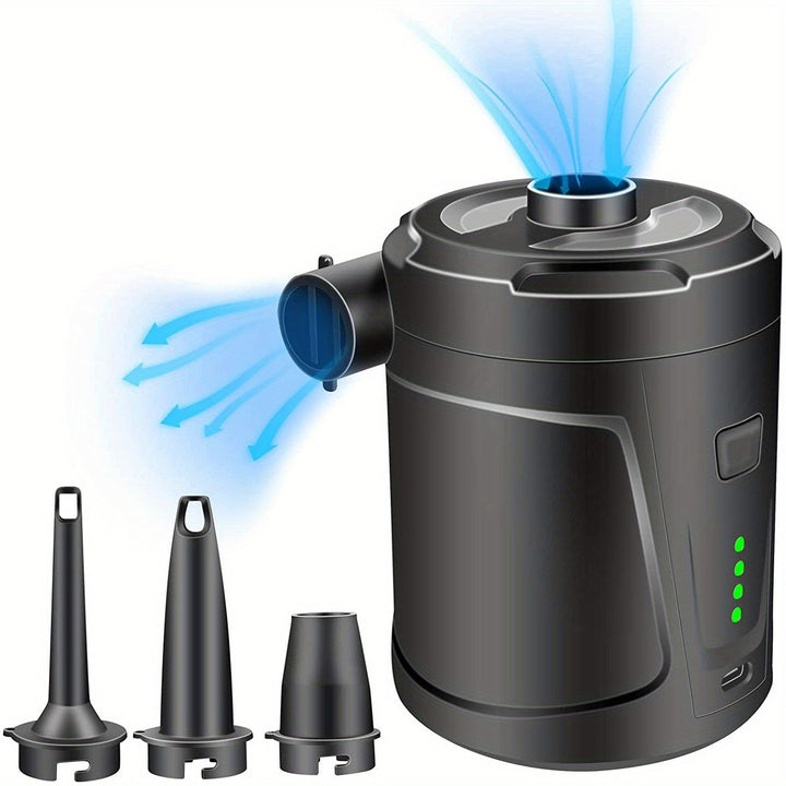 Luvikno | Elektrisk Luftpumpe AirTrek Mini | USB Oppladbar & Trådløs | Kompakt & Robust | For Luftmadrasser & Utendørs