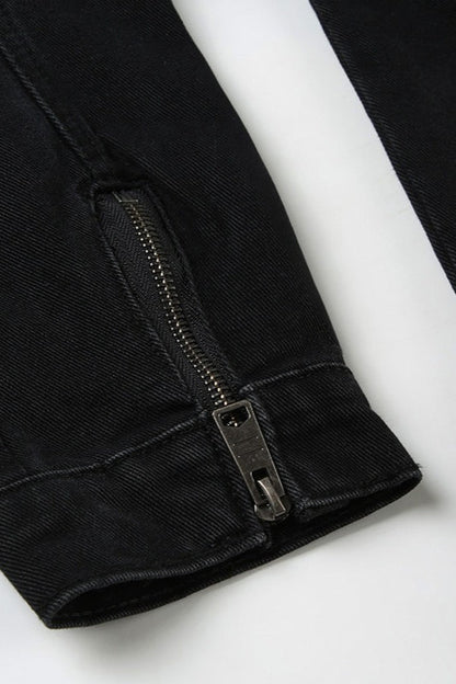 Luvik | Musta Denim Trucker-takki