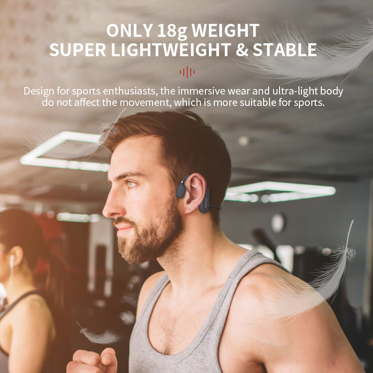 Nye vanntette bone conduction hodetelefoner stereo Bluetooth trådløs Luvikno