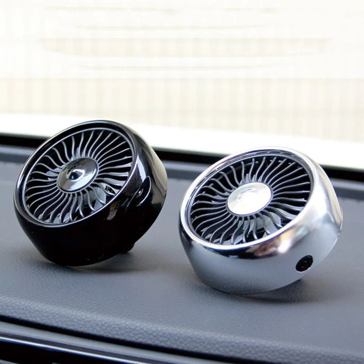 USB Bil Ventilator med 3 Hastigheter & Fargerik LED Lys | Luvikno