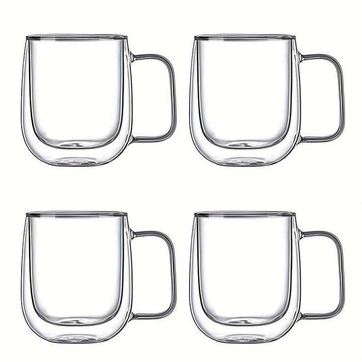 Luvikno | ThermoSip Dobbeltveggs Glasskrus – Borosilikatglass, Varmebestandig & Elegant