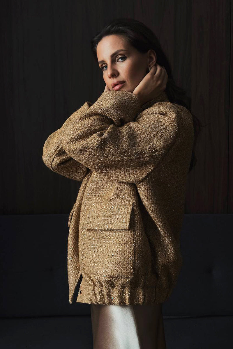 Luvik | Stand-up collar pocket jacket