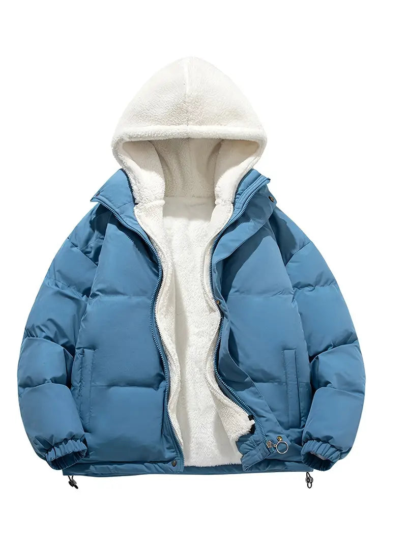 Luvik | Fleece vinterjakke hette - Stilig og varm til vinteren