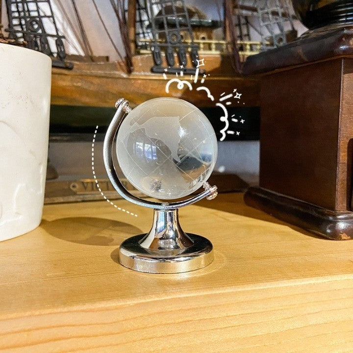Klar Transparent Miniatyr Glass Jordklode | Luvikno
