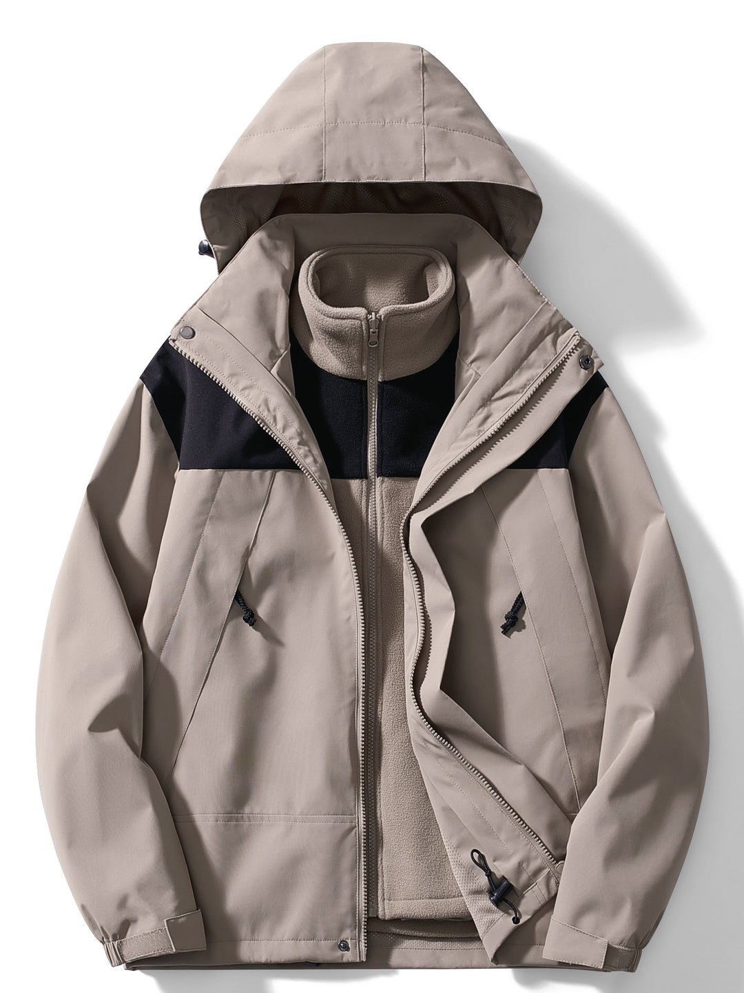 Luvik | 3-i-1 fleece-vinterjakke med hette for kvinner