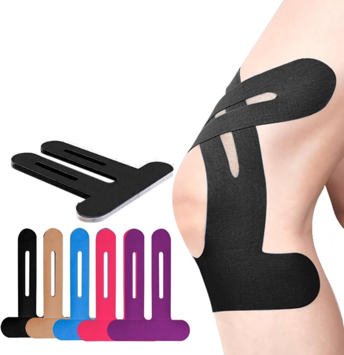 Luvikno | Forhåndskuttet kinesiotape for knær