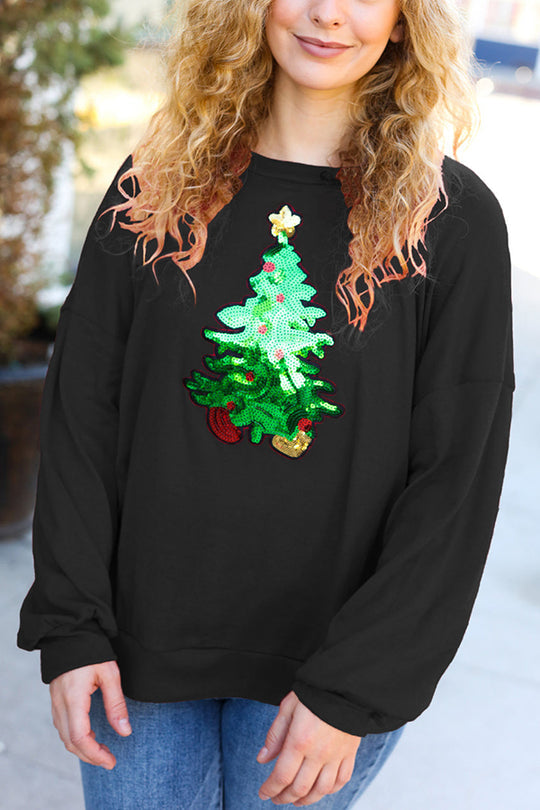 Luvik | Julegran Fest Bånd Fritid Avslappende Sweatshirt