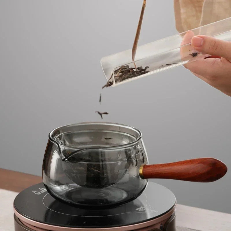 Rotary Glass Teapot med infusor. | Luvikno