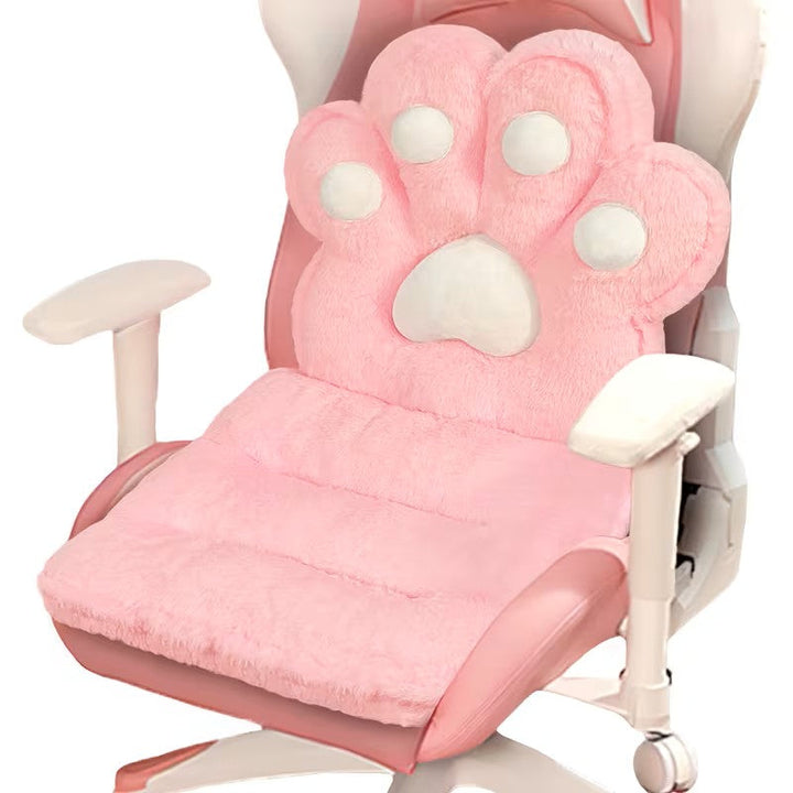L-formet kattepfotpute – kosete og myk | Fluffy setepute for spillstoler og sofaer | Luvikno