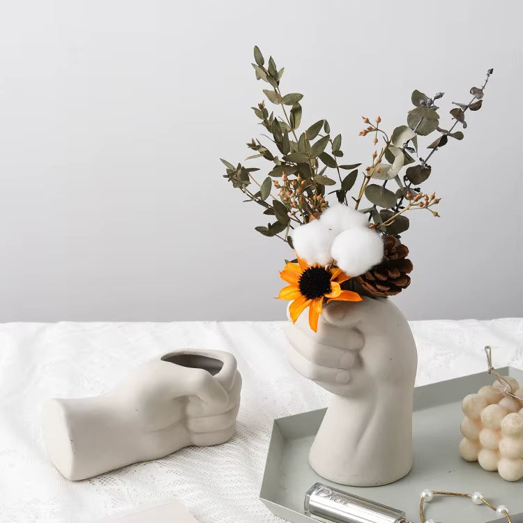 Kunstnerisk Håndbevegelse Keramikk BordLuviknoomst Vase | Luvikno