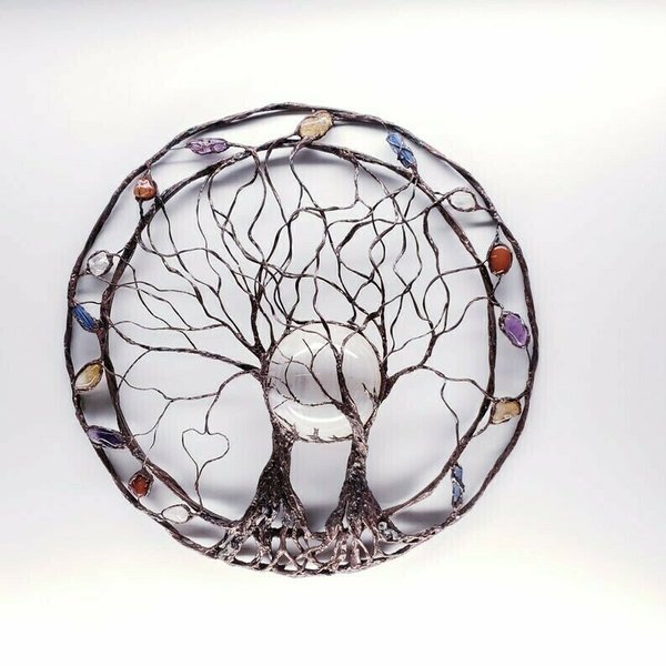 Circle Of Life-Metal Tree Wall Art | Luvikno