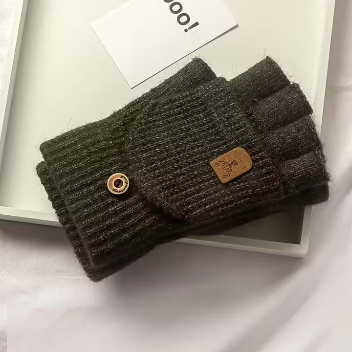 Luvikno | Menns WinterPro Fingerless Hansker – Tykk, Varm og Behagelig