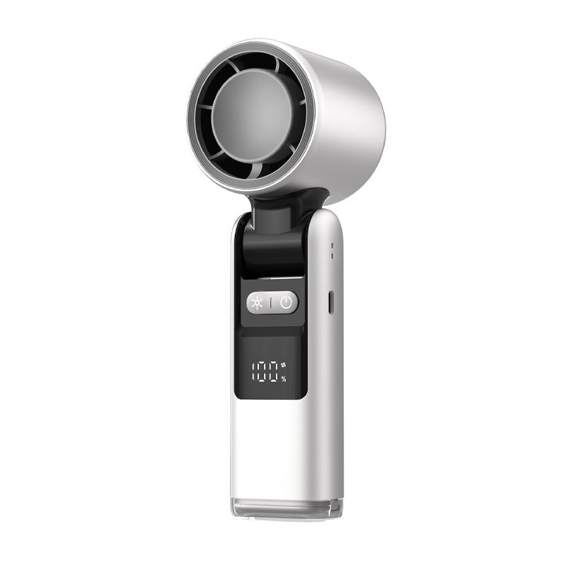 Folding Mini Håndholdt Høyhastighets USB Oppladbar Turbo Vifte | Luvikno