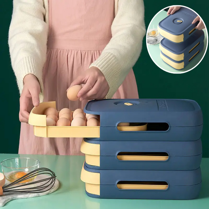 Luvikno | EggSafe Organizer - Stilig oppbevaringsboks for egg
