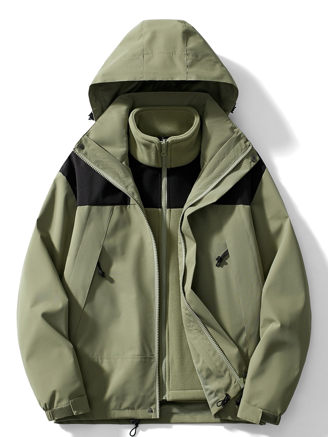 Luvik | 3-i-1 fleece-vinterjakke med hette for kvinner
